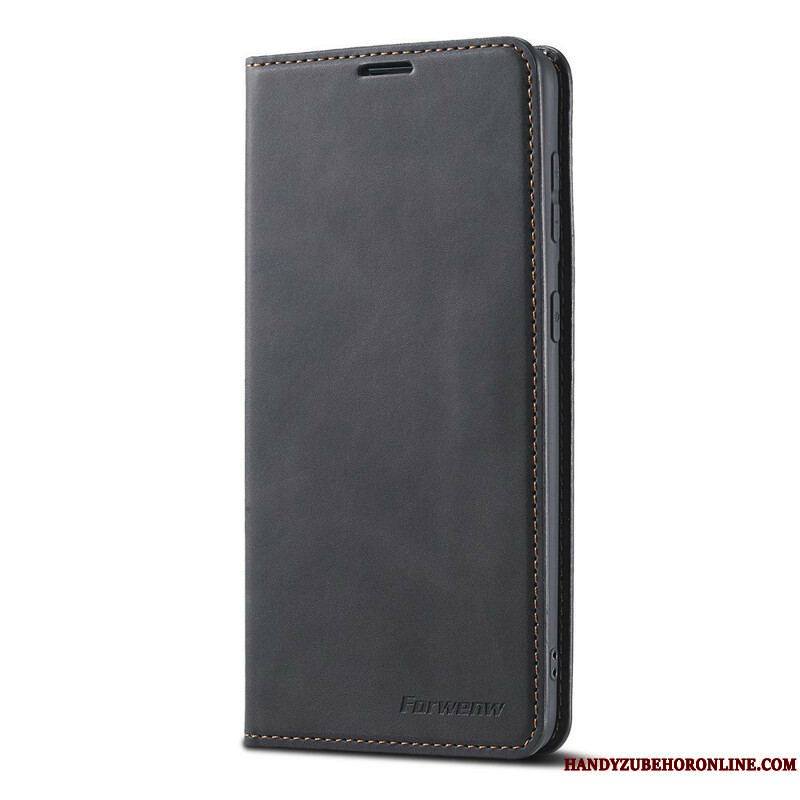 Flip Cover Samsung Galaxy S21 FE Effet Cuir FORWENW