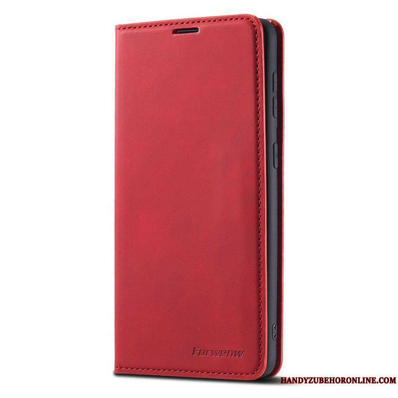 Flip Cover Samsung Galaxy S21 FE Effet Cuir FORWENW