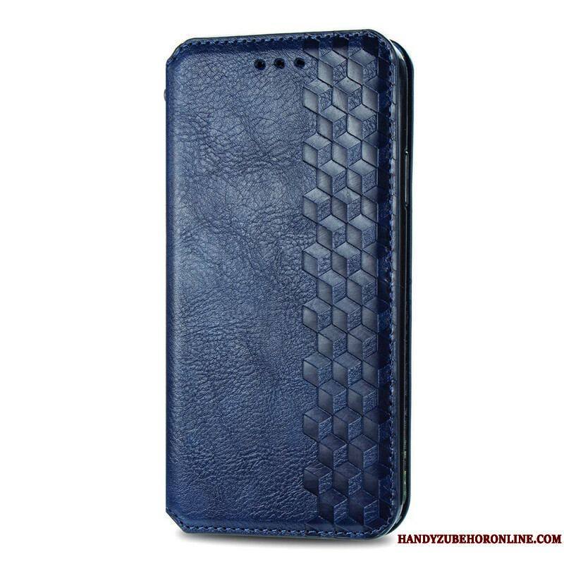 Flip Cover Samsung Galaxy S21 FE Effet Cuir Texture Diamant