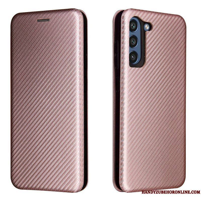 Flip Cover Samsung Galaxy S21 FE Fibre Carbone