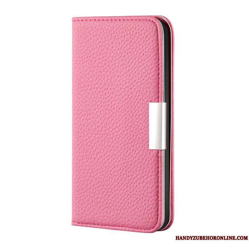 Flip Cover Samsung Galaxy S21 FE Simili Cuir Litchi Ultra Chic