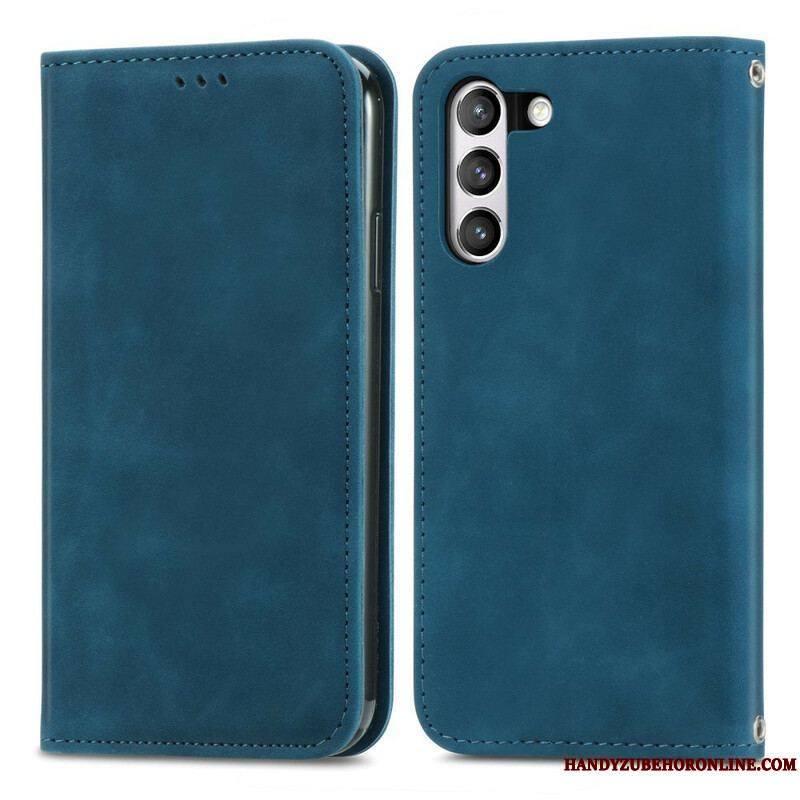 Flip Cover Samsung Galaxy S21 FE Simili Cuir Vintage