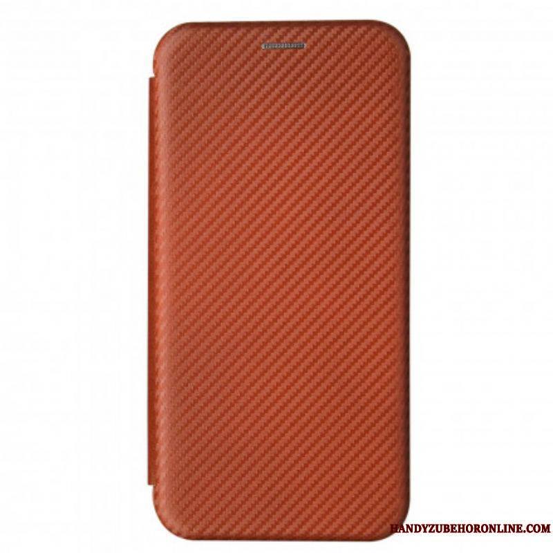 Flip Cover Samsung Galaxy S21 Plus 5G Fibre Carbone