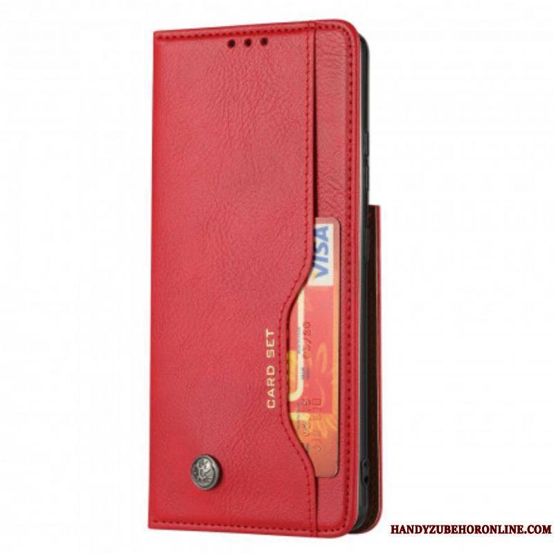 Flip Cover Samsung Galaxy S21 Ultra 5G Simili Cuir Porte-Cartes