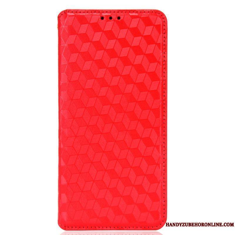 Flip Cover Samsung Galaxy S22 5G Effet Cuir Diamant