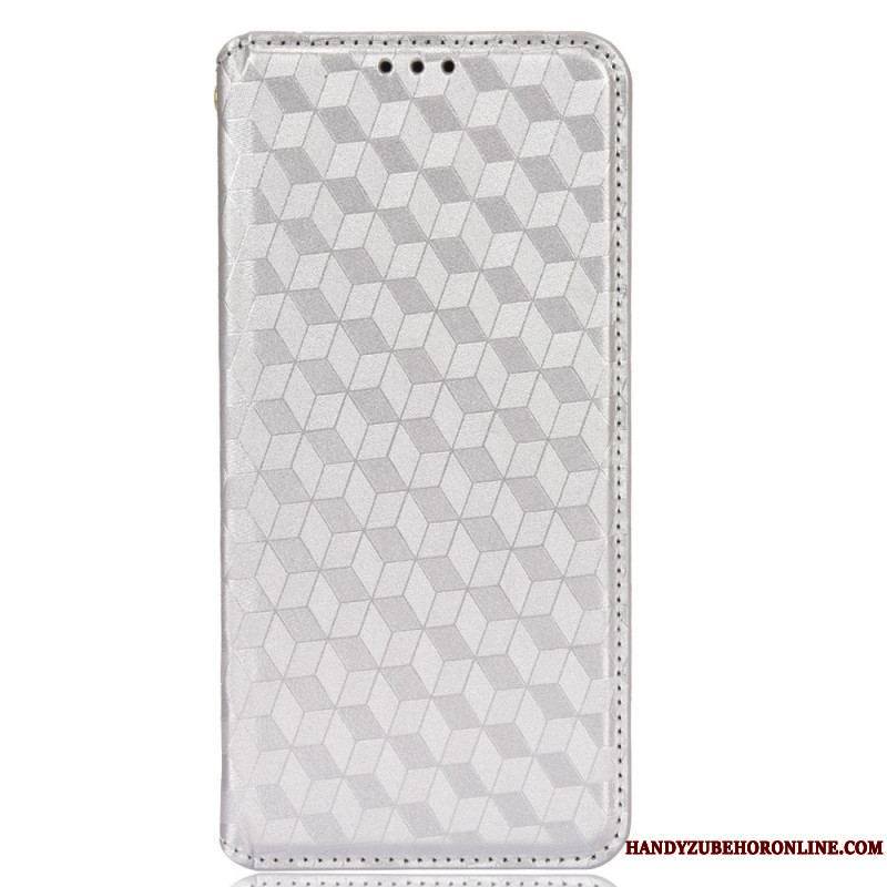 Flip Cover Samsung Galaxy S22 5G Effet Cuir Diamant