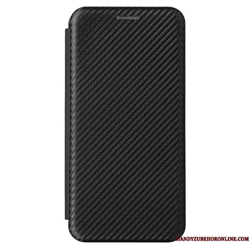 Flip Cover Samsung Galaxy S22 5G Fibre Carbone