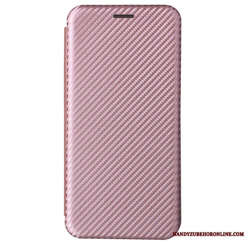 Flip Cover Samsung Galaxy S22 5G Fibre Carbone