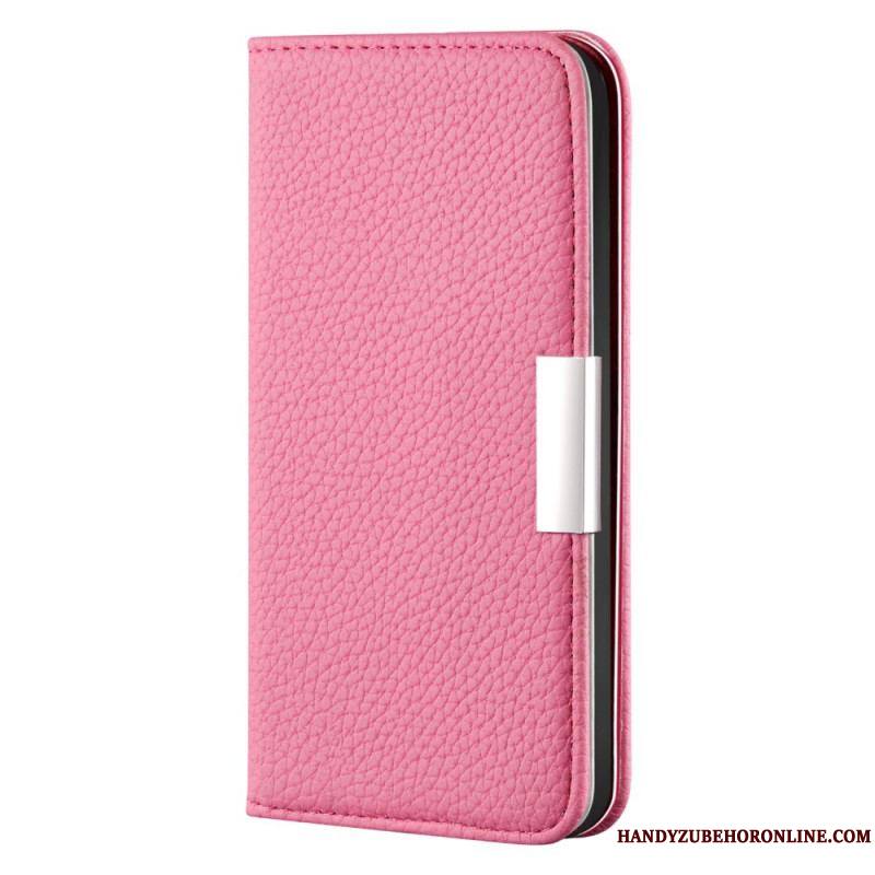 Flip Cover Samsung Galaxy S22 5G Simili Cuir Litchi Ultra Chic