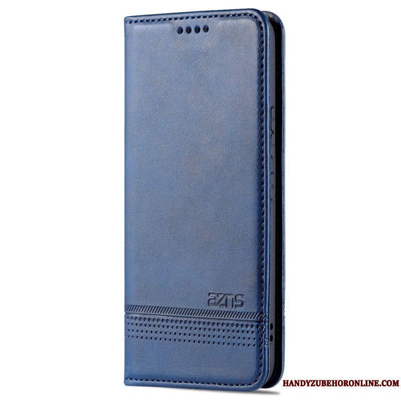 Flip Cover Samsung Galaxy S22 5G Style Cuir AZNS