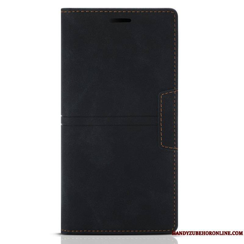 Flip Cover Samsung Galaxy S22 5G Style Cuir Couture Fermoir Magnétique