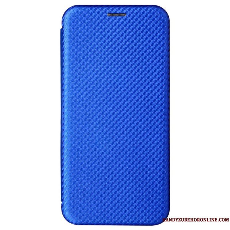 Flip Cover Samsung Galaxy S22 Plus 5G Fibre Carbone