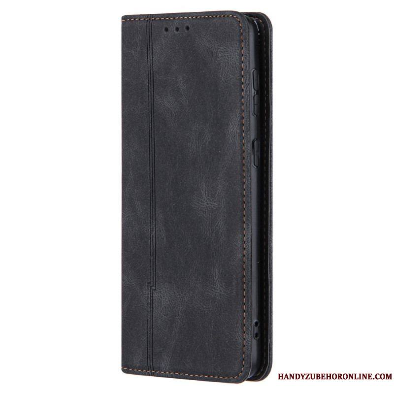 Flip Cover Samsung Galaxy S22 Style Cuir Ligne