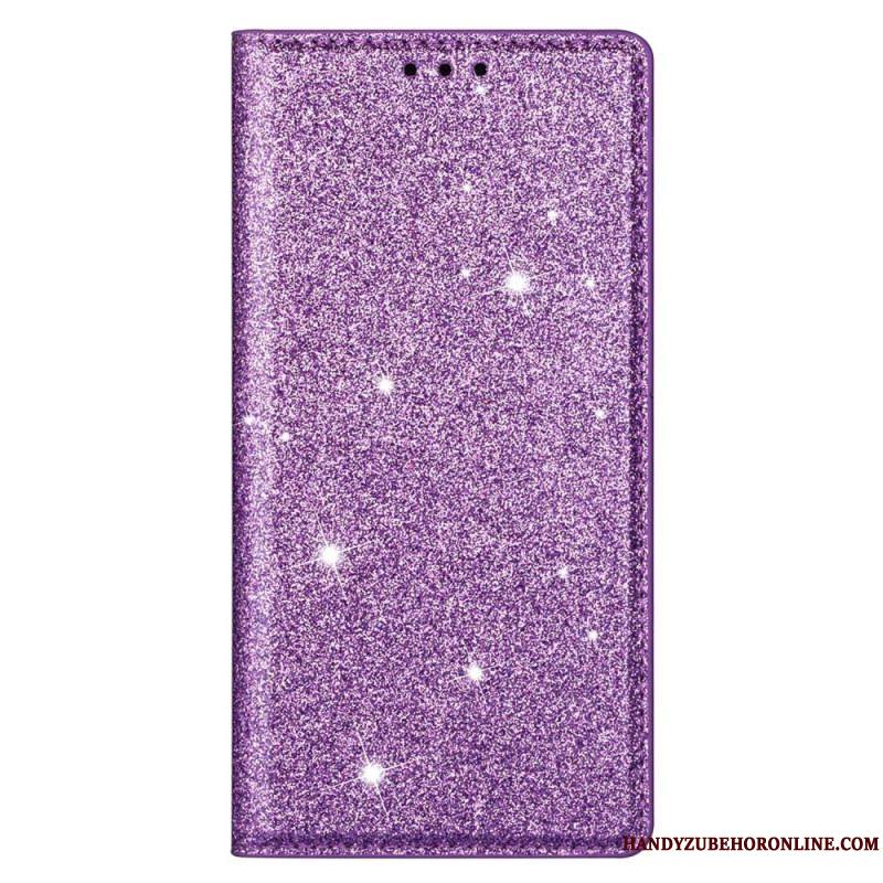 Flip Cover Samsung Galaxy S22 Ultra 5G Style Paillettes