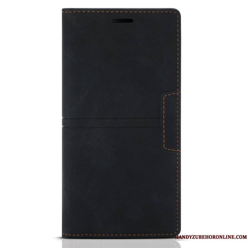 Flip Cover Samsung Galaxy S23 5G Style Cuir Couture Fermoir Magnétique