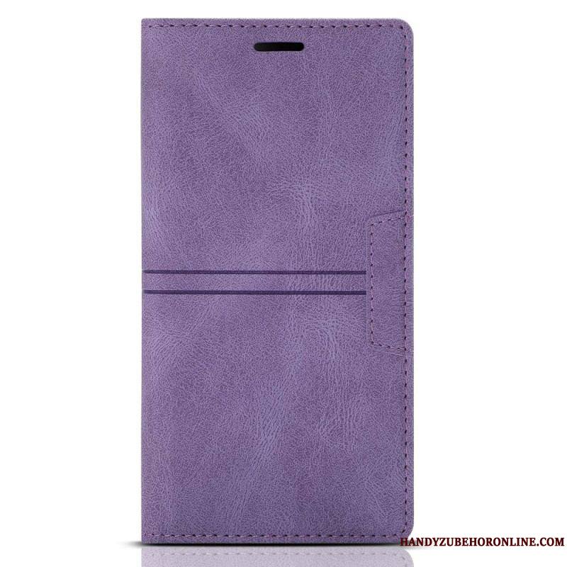 Flip Cover Samsung Galaxy S23 Plus 5G Style Cuir Couture Fermoir Magnétique