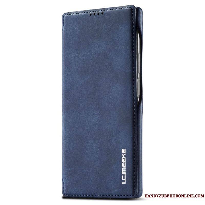 Flip Cover Samsung Galaxy S23 Ultra 5G Effet Cuir LC.IMEEKE Effet Cuir