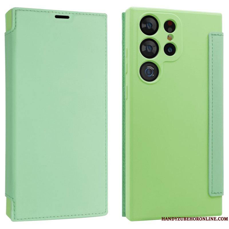 Flip Cover Samsung Galaxy S23 Ultra 5G Silicone Liquide