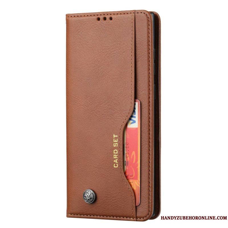 Flip Cover Samsung Galaxy S23 Ultra 5G Simili Cuir Porte-Cartes