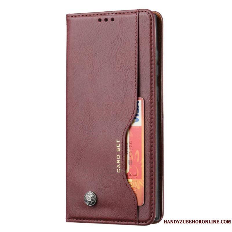 Flip Cover Samsung Galaxy S23 Ultra 5G Simili Cuir Porte-Cartes