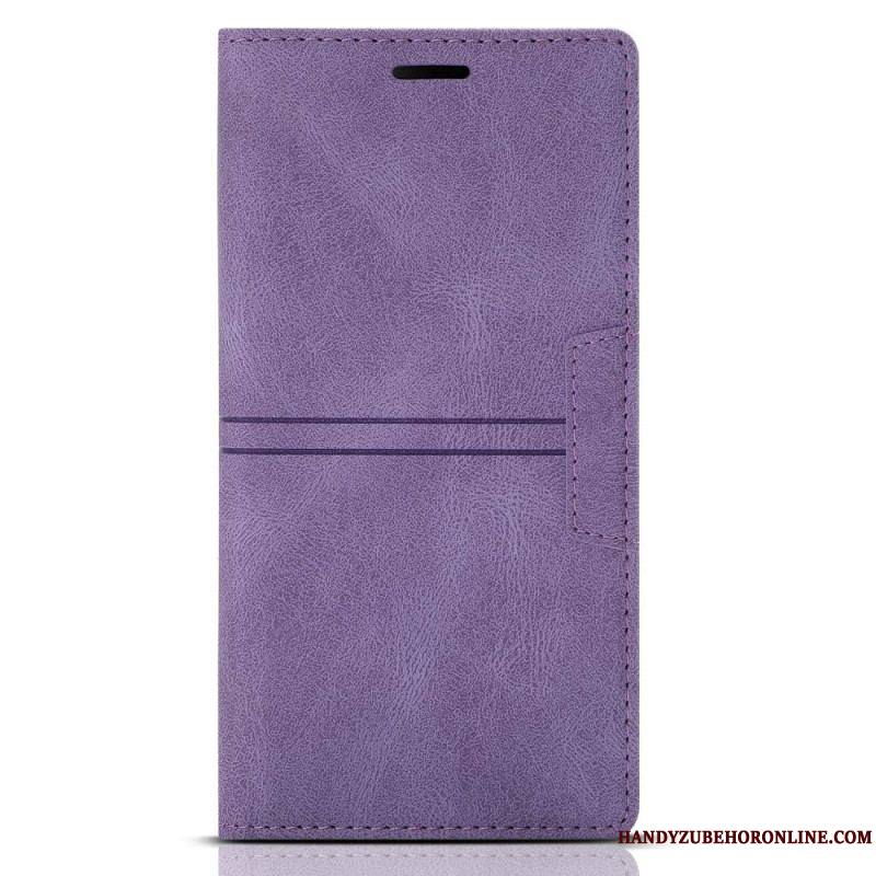 Flip Cover Samsung Galaxy S23 Ultra 5G Style Cuir Couture Fermoir Magnétique