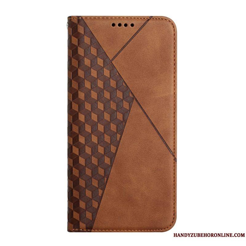 Flip Cover Samsung Galaxy S23 Ultra 5G Style Cuir Motif 3D