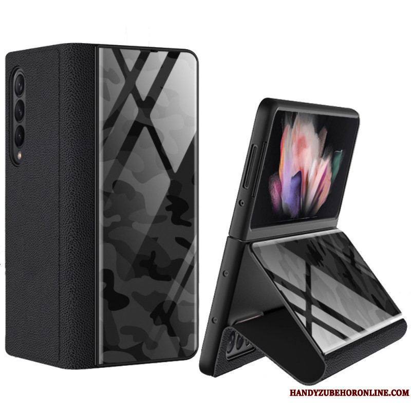 Flip Cover Samsung Galaxy Z Fold 3 5G Verre Trempé Camouflage