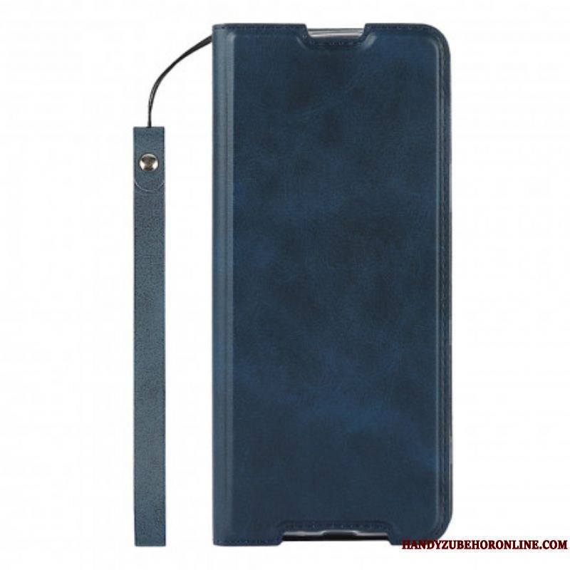 Flip Cover Sony Xperia 1 III Simili Cuir Classe à Lanière