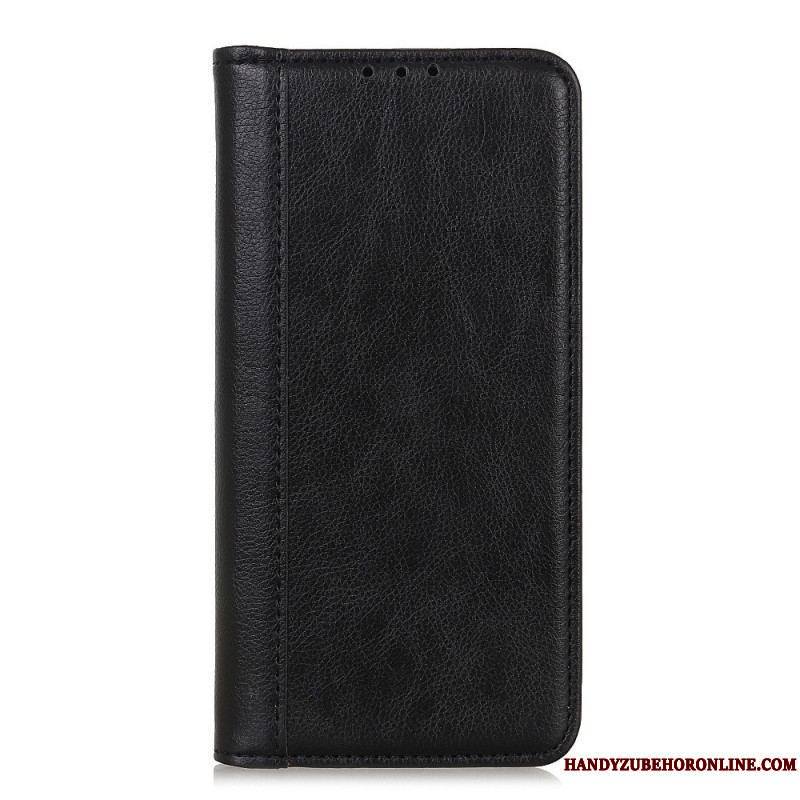 Flip Cover Sony Xperia 1 IV Cuir Fendu Classique