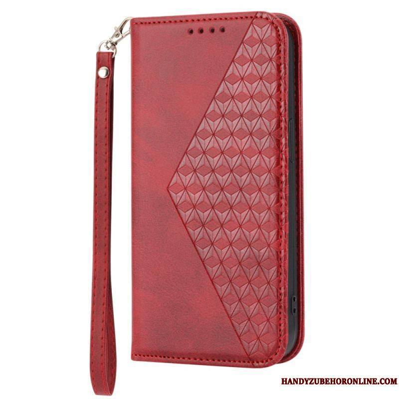 Flip Cover Sony Xperia 1 IV Style Cuir Motif 3D avec Lanière