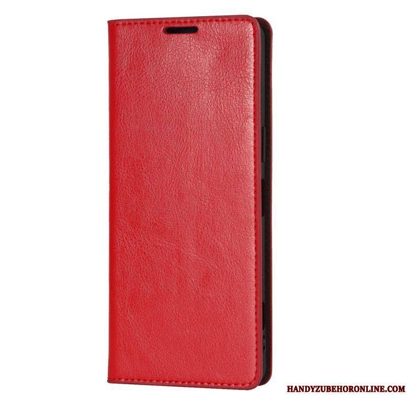 Flip Cover Sony Xperia 1 IV Véritable Cuir