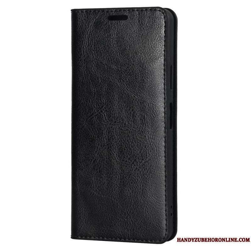 Flip Cover Sony Xperia 10 IV Cuir Véritable