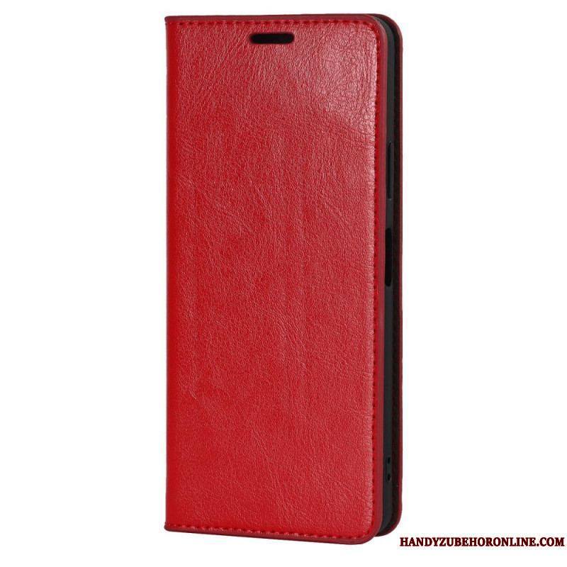 Flip Cover Sony Xperia 10 IV Cuir Véritable