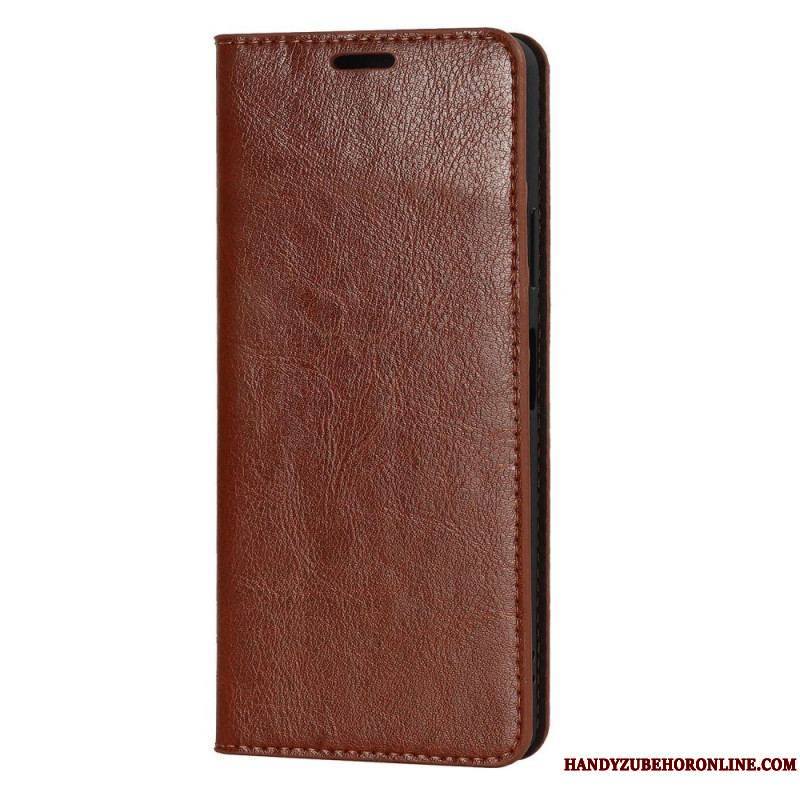 Flip Cover Sony Xperia 10 IV Cuir Véritable