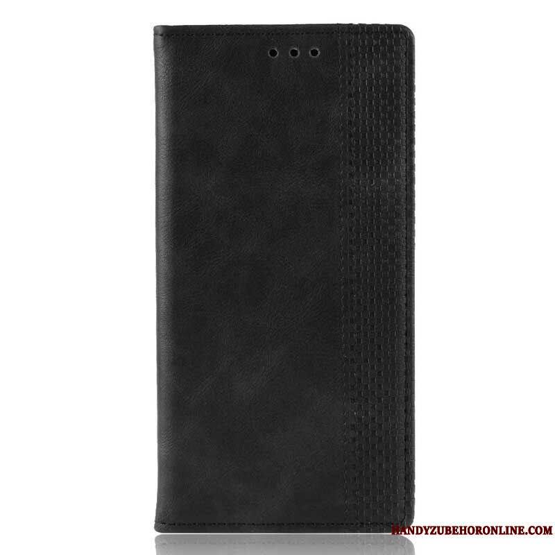 Flip Cover Sony Xperia 5 II Effet Cuir Vintage Stylisé