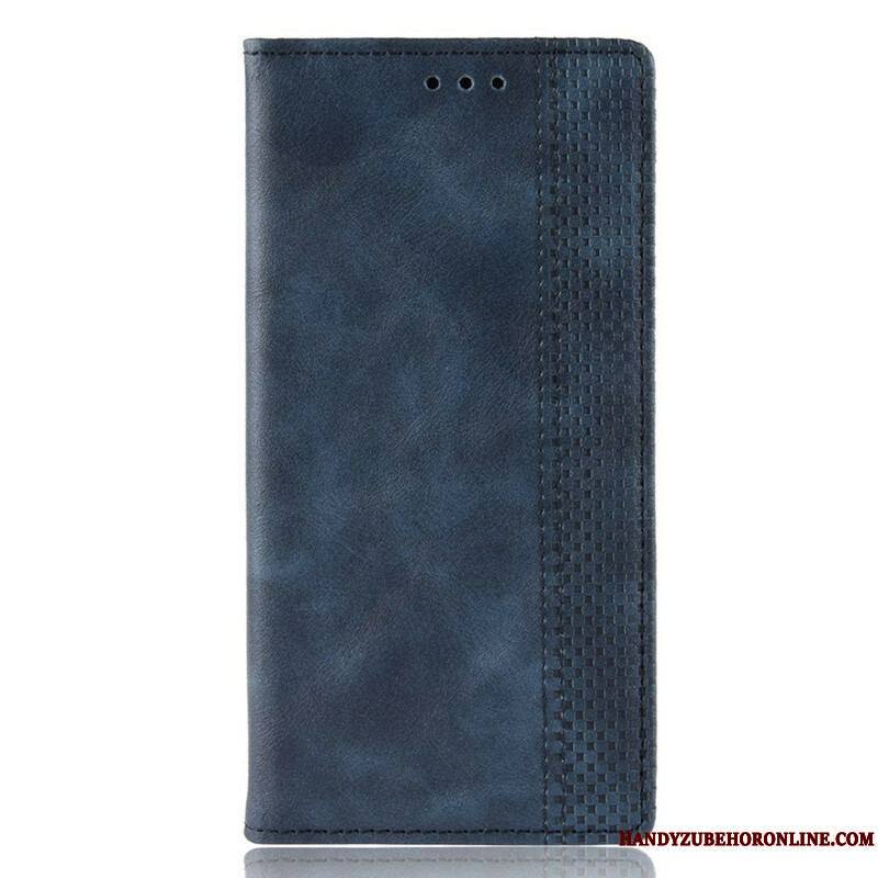 Flip Cover Sony Xperia 5 II Effet Cuir Vintage Stylisé