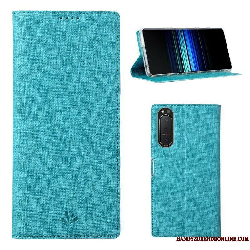 Flip Cover Sony Xperia 5 II Texturée VILI DMX