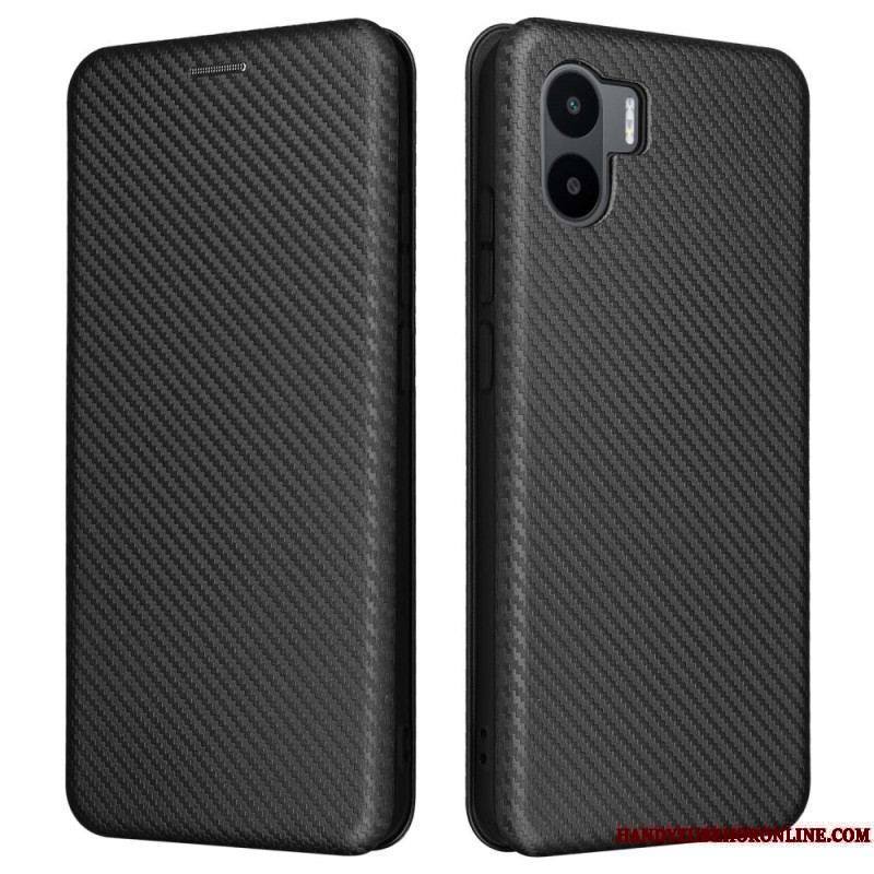 Flip Cover Xiaomi Redmi A1 Fibre Carbone