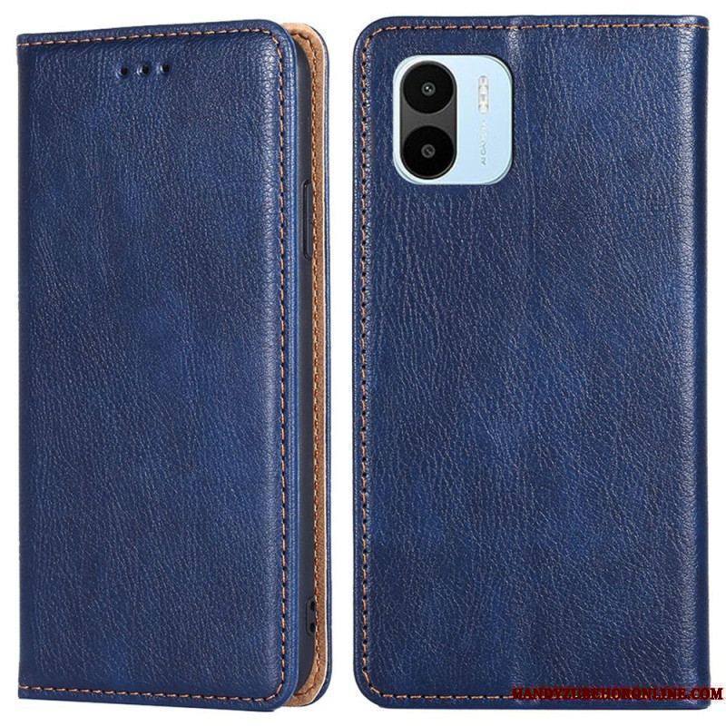 Flip Cover Xiaomi Redmi A1 Simili Cuir Coutures