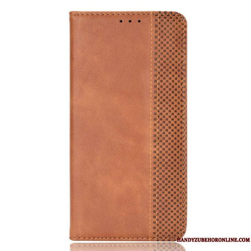 Flip Cover Xiaomi Redmi Note 10 5G / Poco M3 Pro 5G Effet Cuir Vintage Stylisé