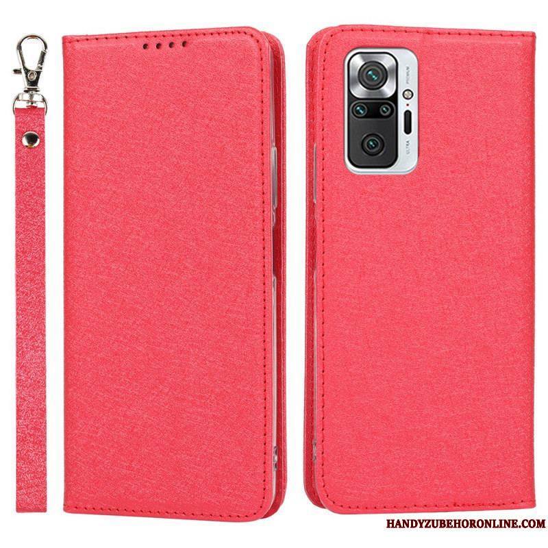 Flip Cover Xiaomi Redmi Note 10 Pro Style Cuir Douceur avec Lanière