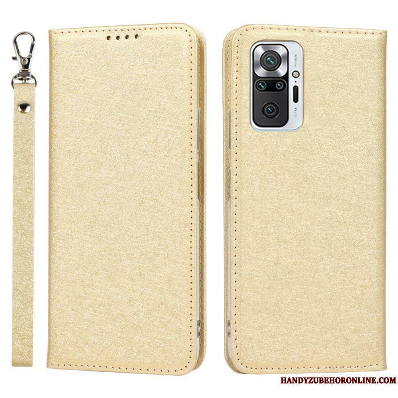 Flip Cover Xiaomi Redmi Note 10 Pro Style Cuir Douceur avec Lanière