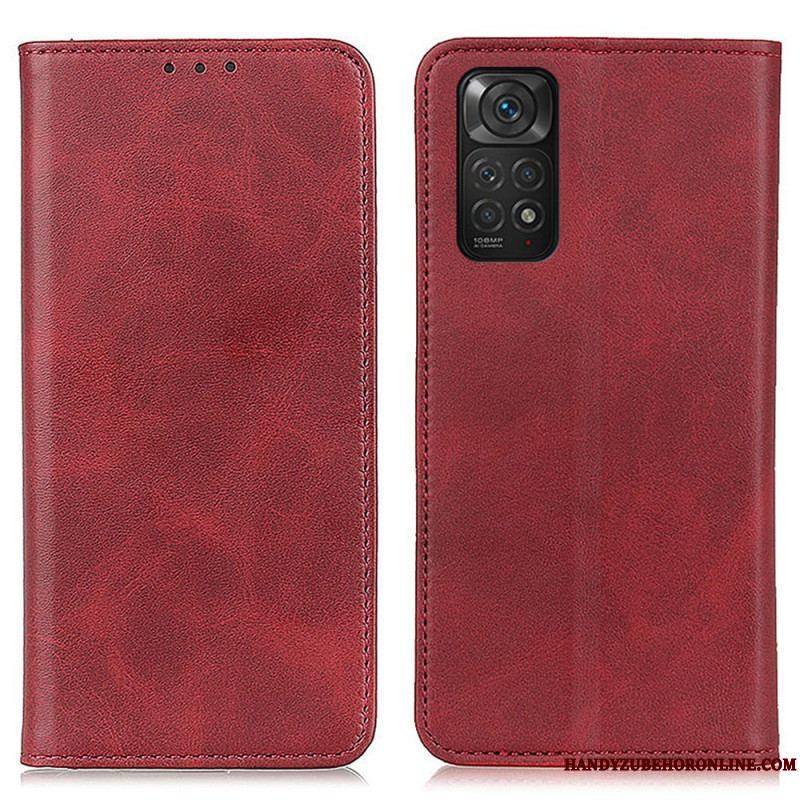 Flip Cover Xiaomi Redmi Note 11 / 11s Cuir Fendu Élégance