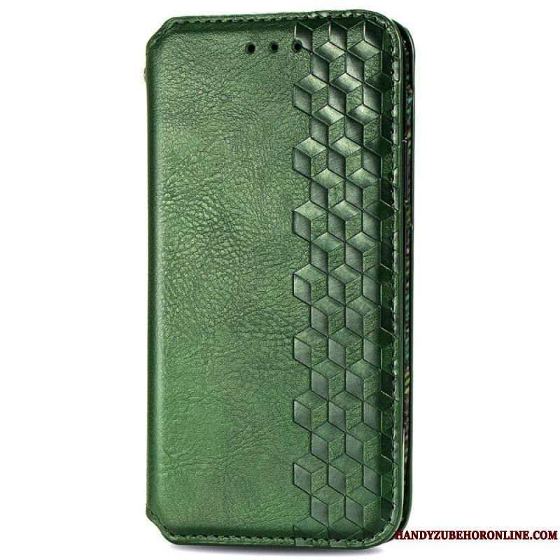 Flip Cover Xiaomi Redmi Note 11 / 11s Effet Cuir Texture Diamant