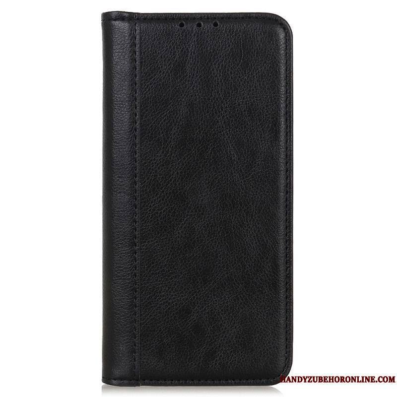 Flip Cover Xiaomi Redmi Note 12 4G Cuir Fendu Vintage