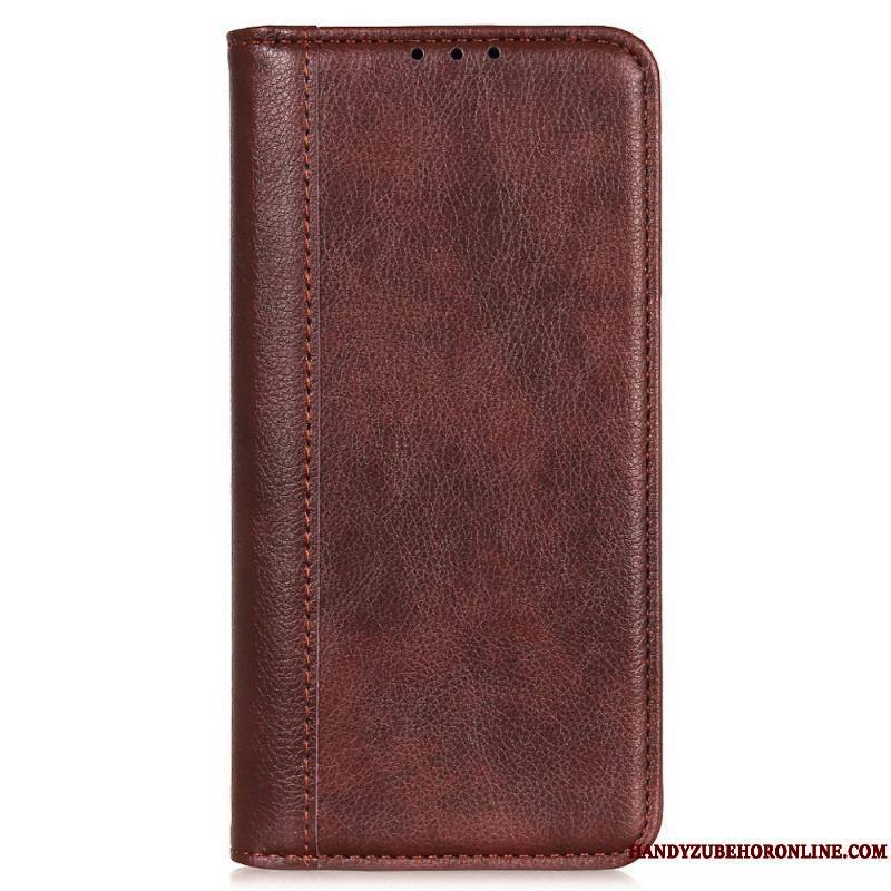 Flip Cover Xiaomi Redmi Note 12 4G Cuir Fendu Vintage