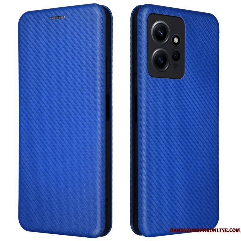 Flip Cover Xiaomi Redmi Note 12 4G Fibre Carbone