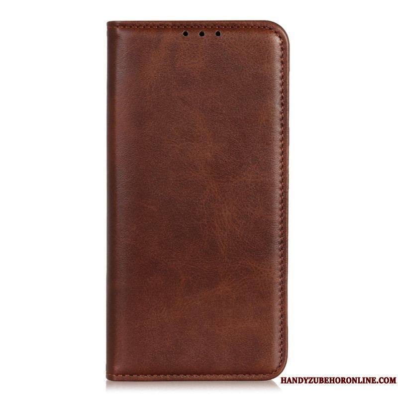 Flip Cover Xiaomi Redmi Note 12/Poco X5 5G Cuir Fendu Classique