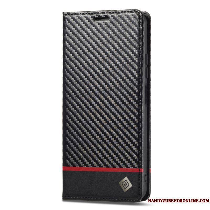 Flip Cover Xiaomi Redmi Note 12/Poco X5 5G Fibre Carbone LC.IMEEKE