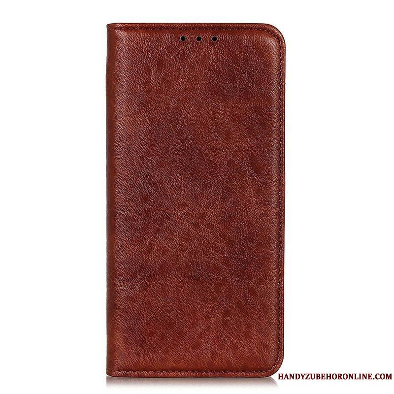 Flip Cover iPhone 13 Mini Cuir Fendu Texturé